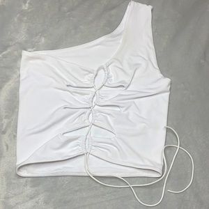 Dynamite Cut out one shoulder top